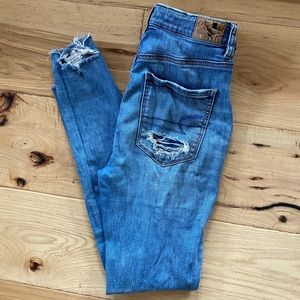 2/$35-Distressed American Eagle Jeans